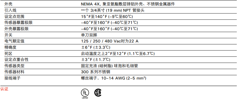 美國進(jìn)口AMC-1A環(huán)境感應(yīng)溫控器